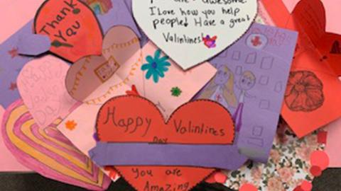 collection of valentine cards