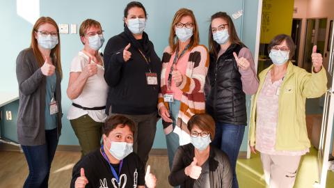 The amazing nurses and staff at the Al Ritchie Heritage Community Health Centre that was home to the first low-sensory, low-stimulus clinic.