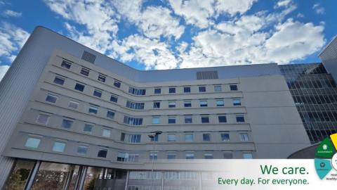 SCH exterior with CARES logo.