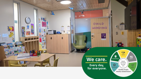 Child minding at JPCH.