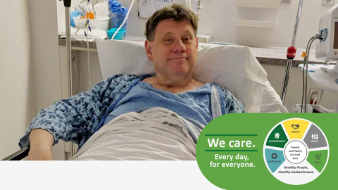 Sean Prpick with CARES logo.