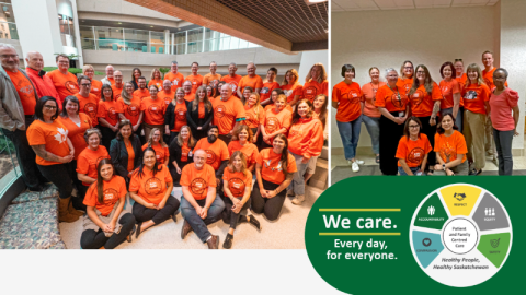 SHA CEC team in their orange shirts for National Day for Truth and Reconciliation
