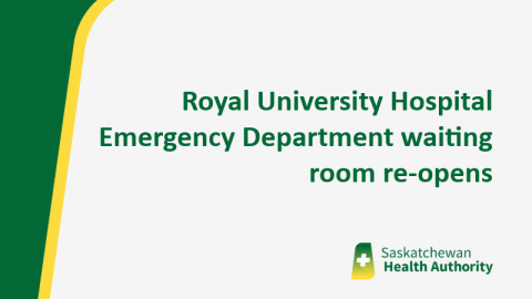 RUH Emergency Department waiting room re-opens