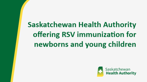 Saskatchewan Health Authority offering RSV immunization for newborns and young children 