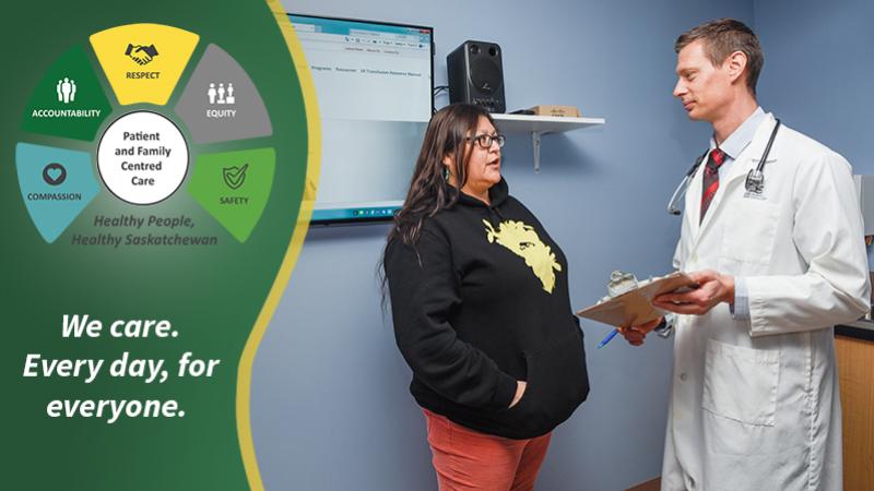 Doctor and patient in a discussion