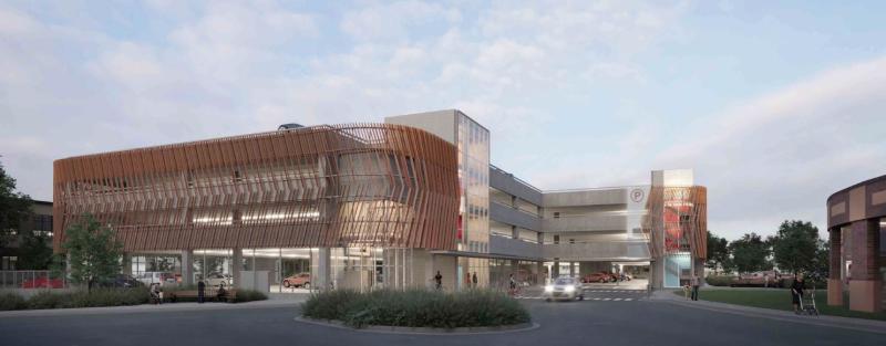 parkade at Regina General Hospital