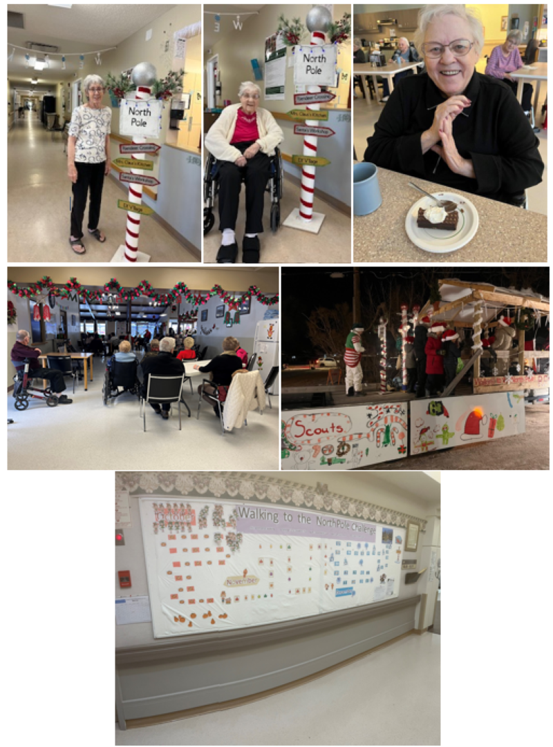 Residents from LTC homes throughout Saskatchewan took part in the “Walking to the North Pole” walking challenge