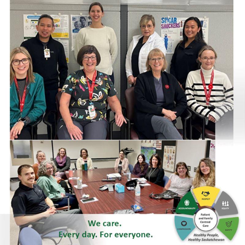 Staff from the Regina and Saskatoon Kidney Health Clinic Teams are committed to providing patient and family-centered care.