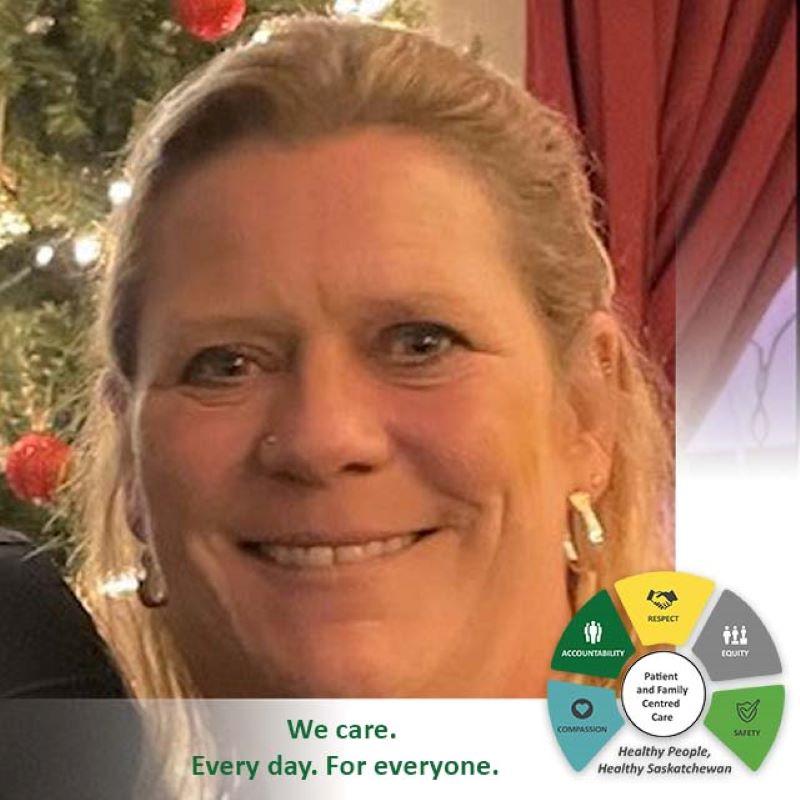 A photo of Lona, a patient at Regina General Hospital