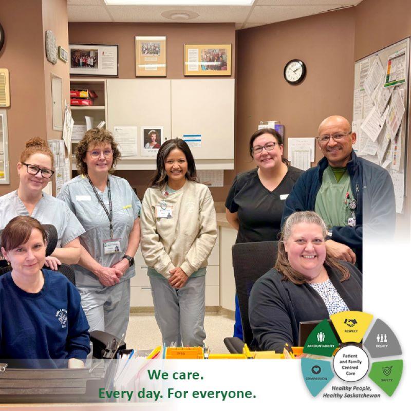 Members of the Ambulatory Care Team at Pasqua Hospital in Regina