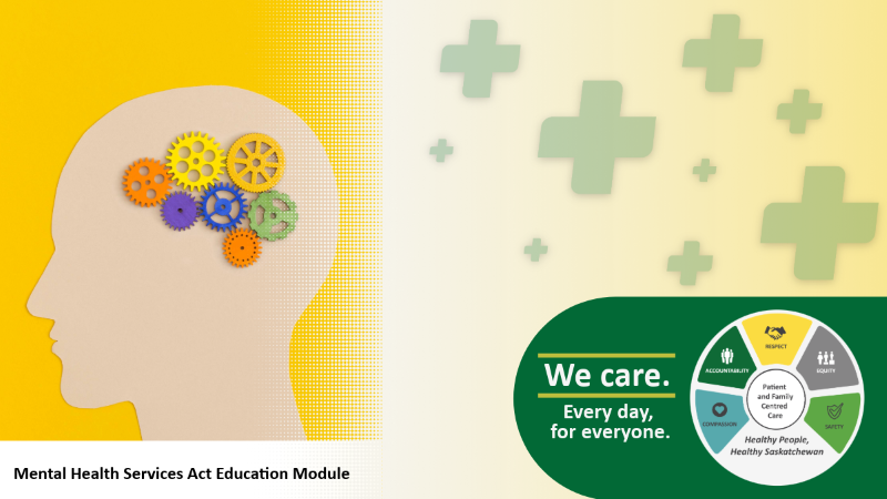 Mental Health Serviced Education Module Cover with CARES logo