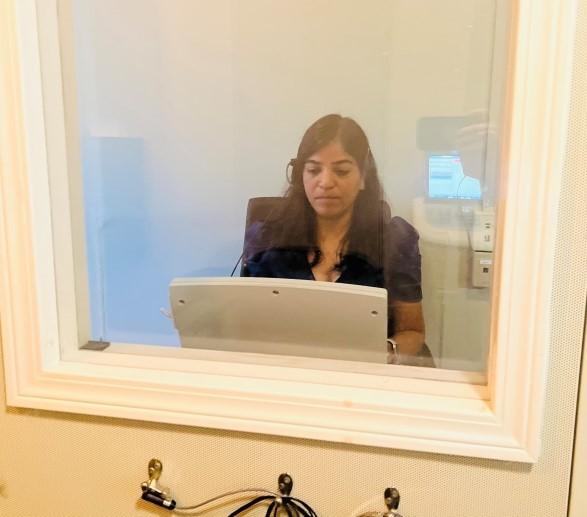 Priyanka C. Sound Booth