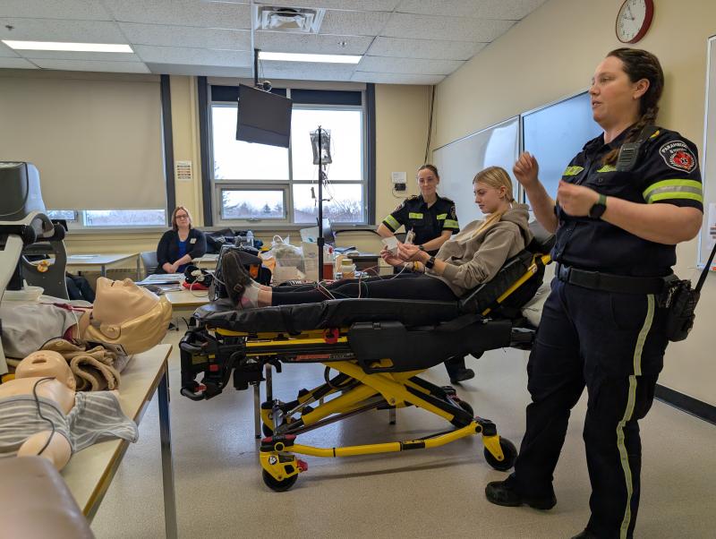 High School students interactive health care careers day