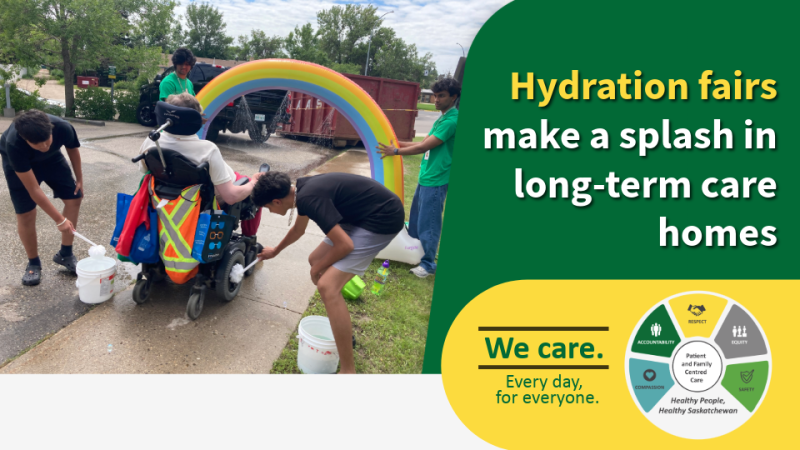 hydration fairs make a splash at long term care homes
